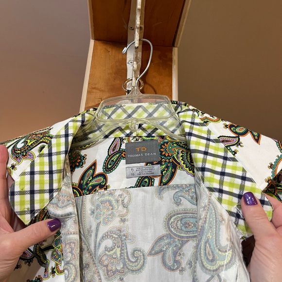 thomas dean men’s button down - Picture 5 of 7